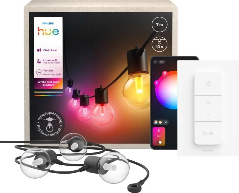 Philips Hue Festavia Globe Lichtsnoer 7 meter + Dimmer