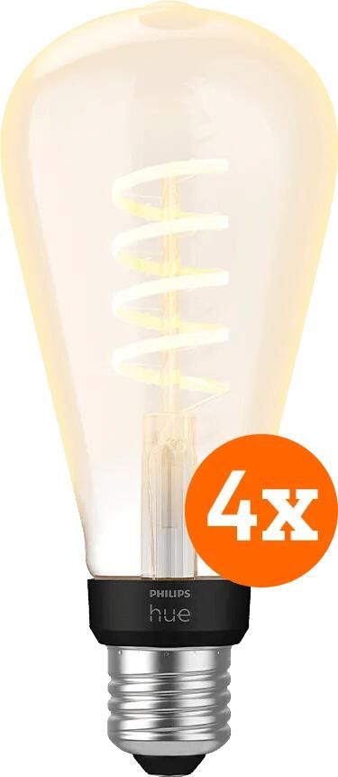 Philips Hue Filament White Ambiance Edison XL 4-pack
