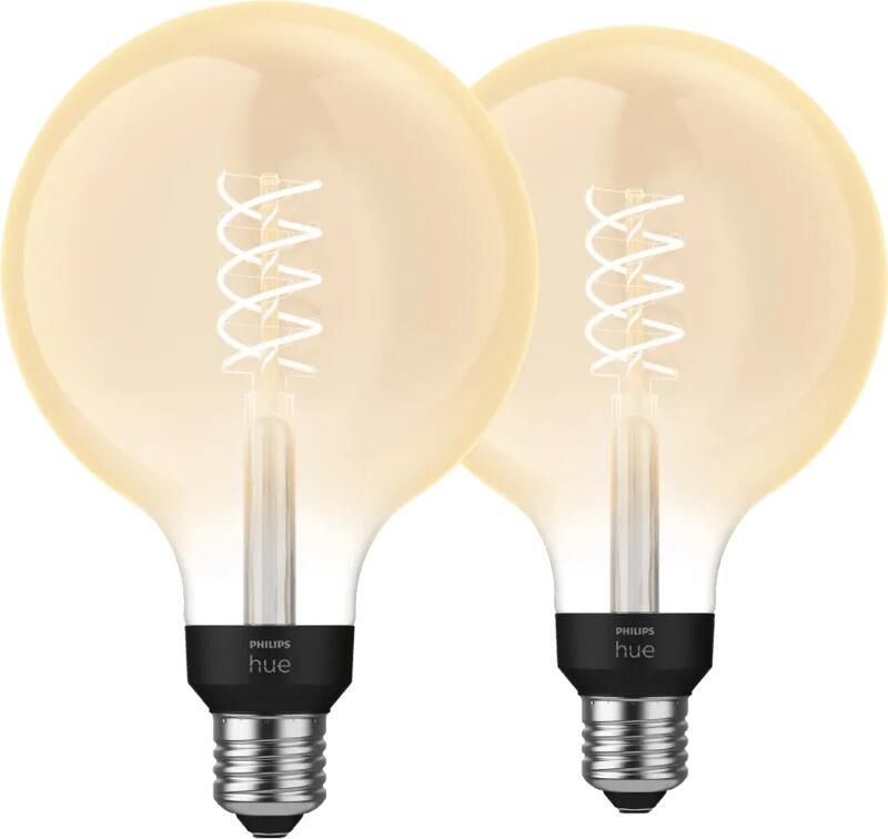 Philips Hue Filamentlamp White Globe XL E27 2023 2-pack