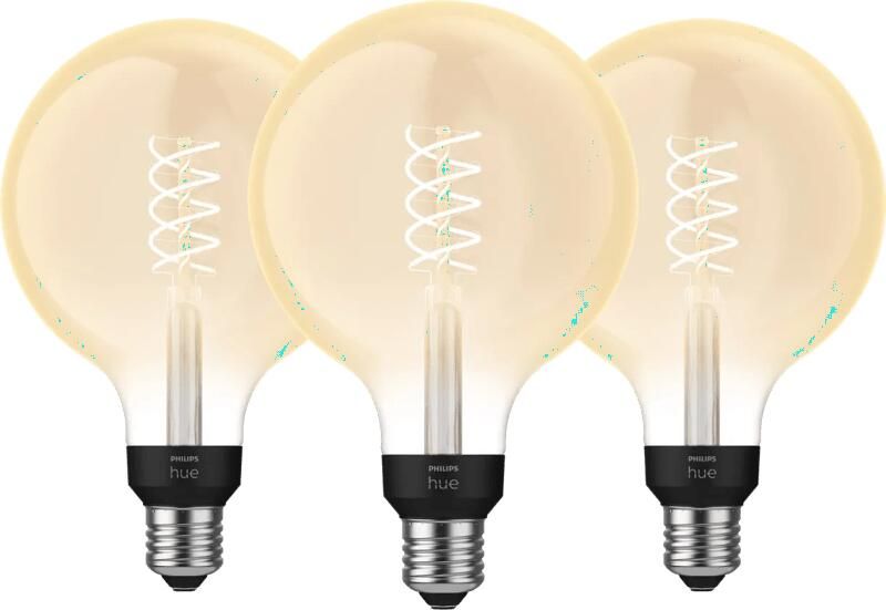 Philips Hue Filamentlamp White Globe XL E27 2023 3-pack