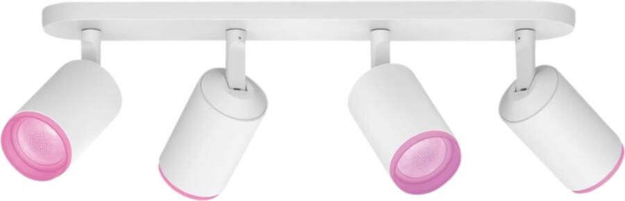 Philips Hue Fugato opbouwspot wit en gekleurd licht 4-spots wit