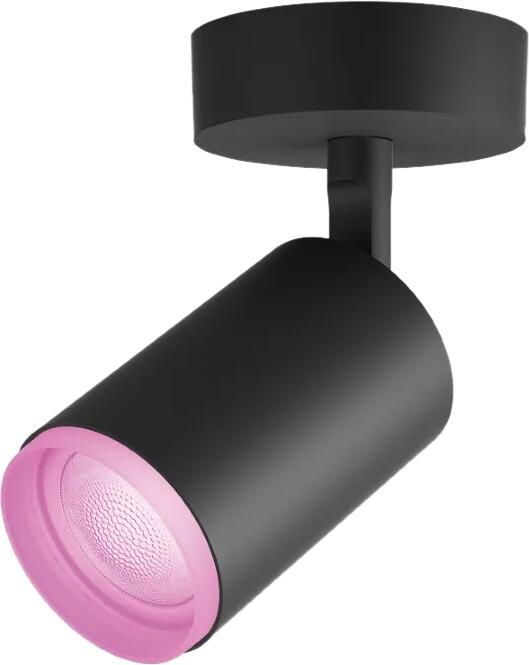 Philips Hue Fugato opbouwspot wit en gekleurd licht 1-spot zwart