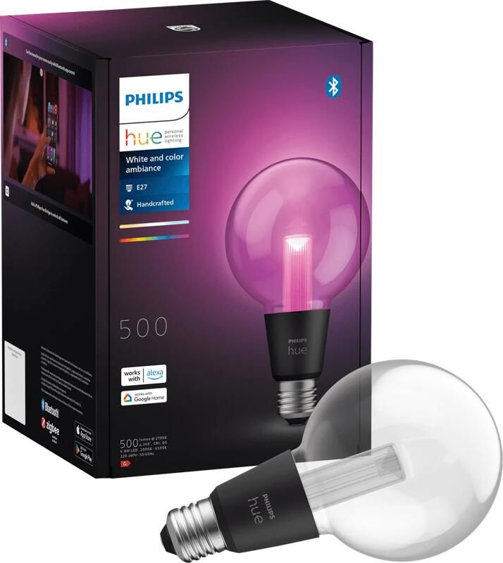 Philips Hue Lightguide Globe White and Color E27