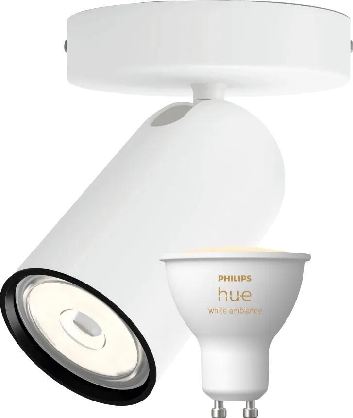 Philips Hue Philips Pongee opbouwspot 1 spot wit + White Ambiance GU10