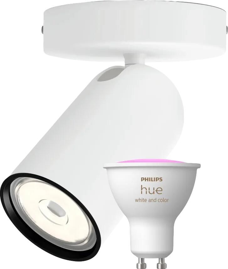 Philips Hue Philips Pongee opbouwspot 1 spot wit+ White and Color GU10
