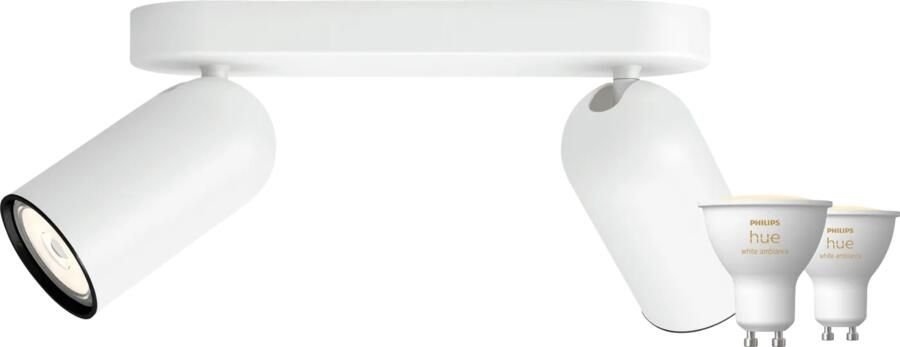 Philips Hue Philips Pongee opbouwspot 2 spots wit + White Ambiance GU10 (2x)
