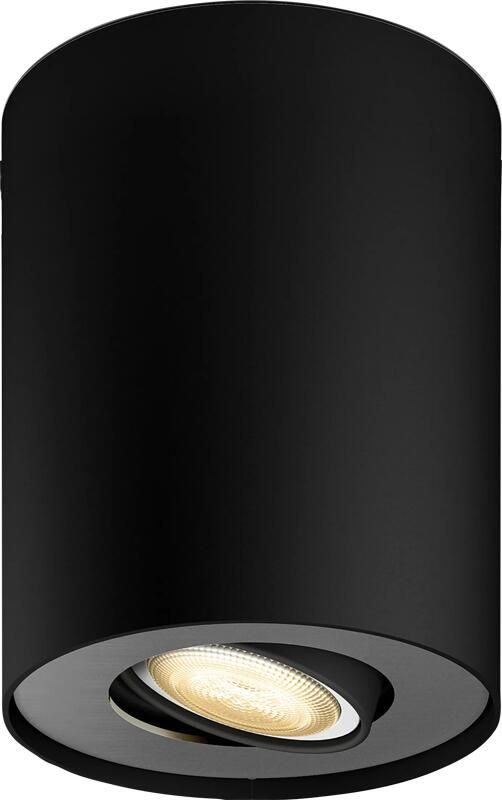 Philips Hue Pillar opbouwspot warm- tot koelwit licht 1-spot zwart GU10