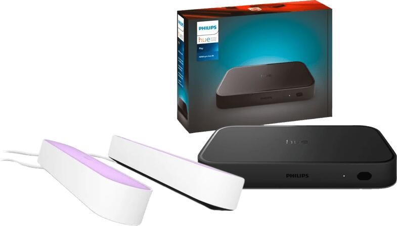 Philips Hue Play Lichtbalk White & Color Wit Duo Pack + HDMI Sync Box 8K