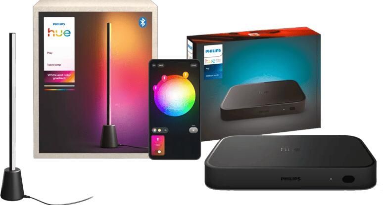 Philips Hue Play Tafellamp White and Color + HDMI Sync Box 8K
