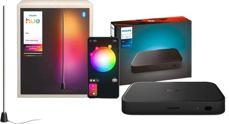 Philips Hue Play Vloerlamp White and Color + HDMI Sync Box 8K