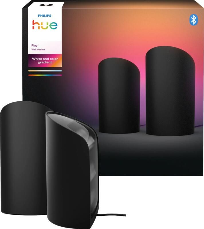 Philips Hue Play Wall Washer Zwart 2-pack