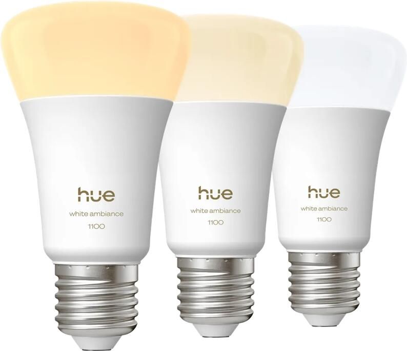 Philips Hue White Ambiance E27 1100lm 3-pack