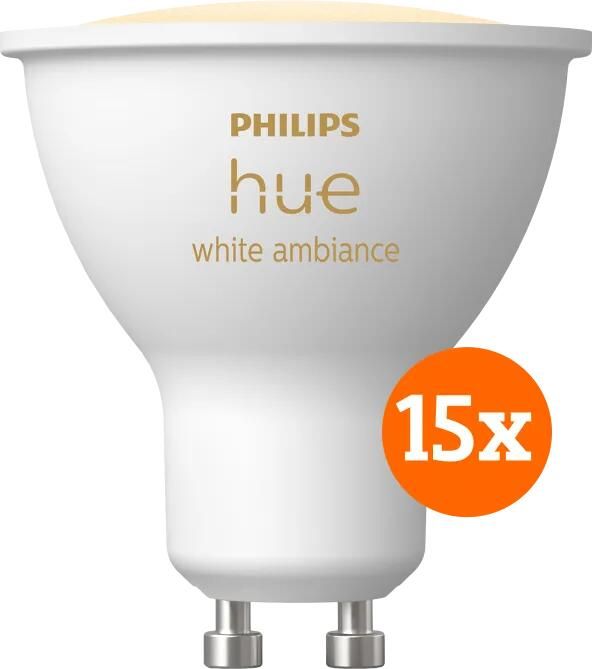 Philips Hue White Ambiance GU10 15-pack
