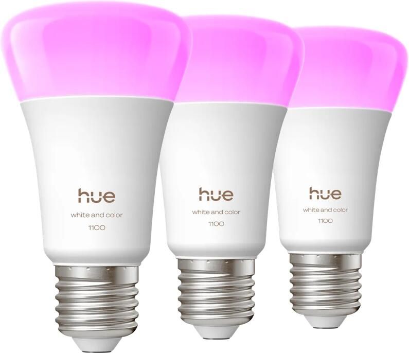 Philips Hue White and Color E27 1100lm 3-pack