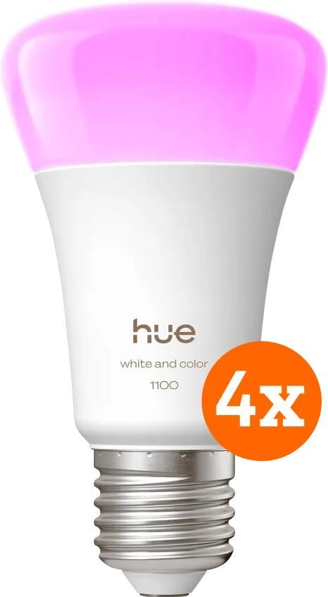 Philips Hue White and Color E27 1100lm 4-pack