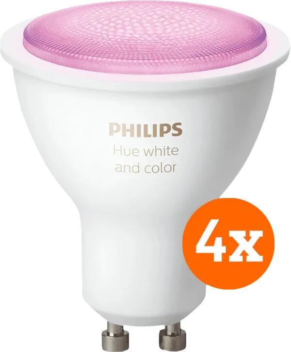 Philips Hue White and Color GU10 4-pack