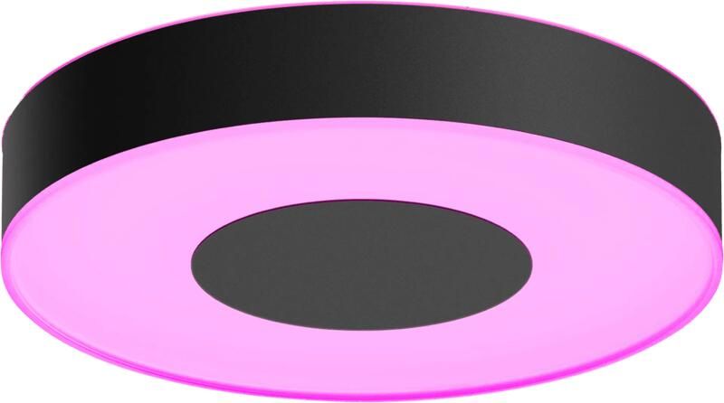 Philips Hue Xamento badkamerplafondlamp wit en gekleurd licht zwart 38cm
