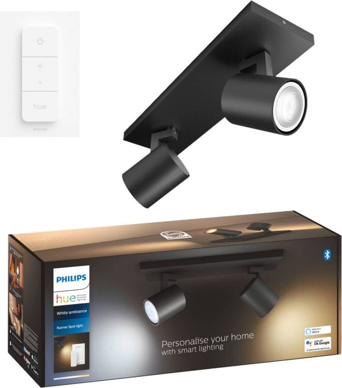 Philips Hue Runner Hue bar tube black 2x5W 230V | elektronica en media | Smart Home Slimme Verlichting | 8719514338166