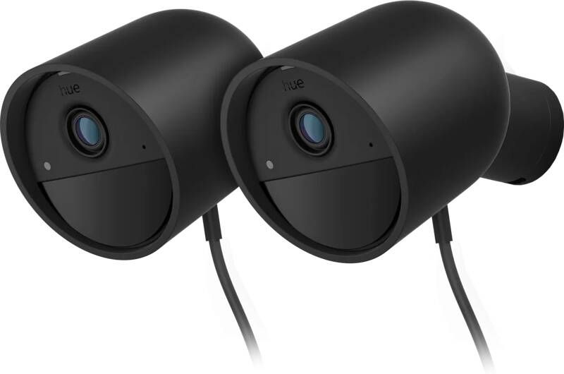 Philips Hue Secure bedrade beveiligingscamera Zwart 2-pack
