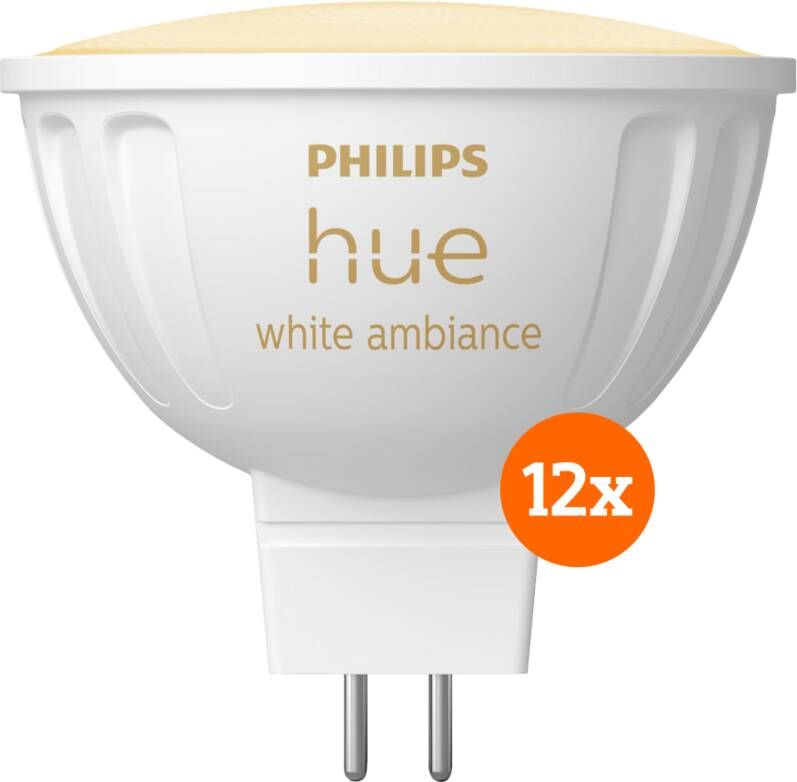 Philips Hue spot White Ambiance MR16 12-pack