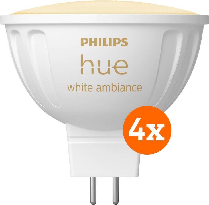 Philips Hue spot White Ambiance MR16 4-pack