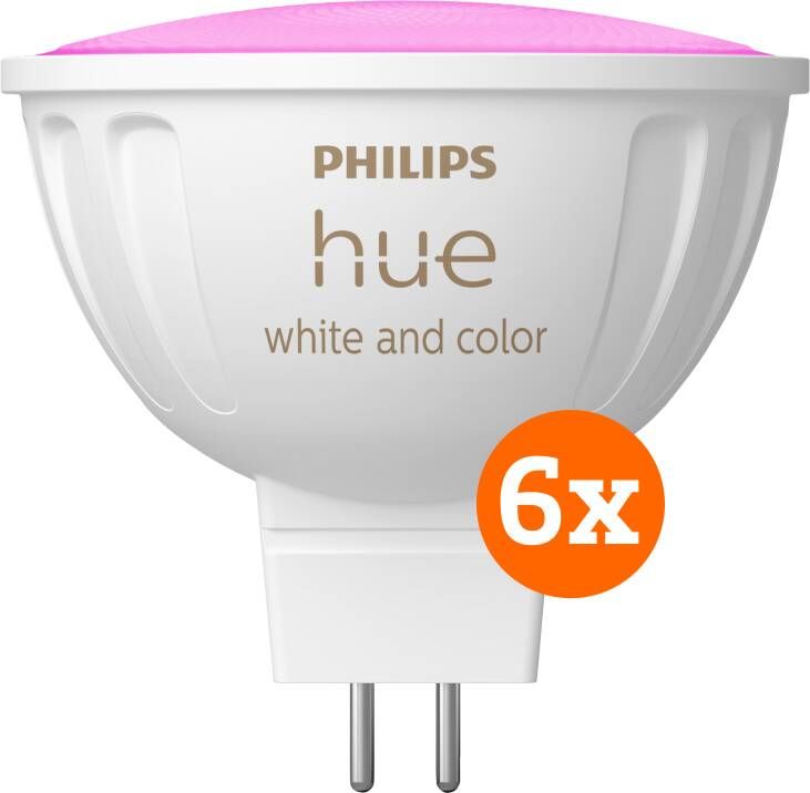 Philips Hue spot White and Color MR16 6-pack