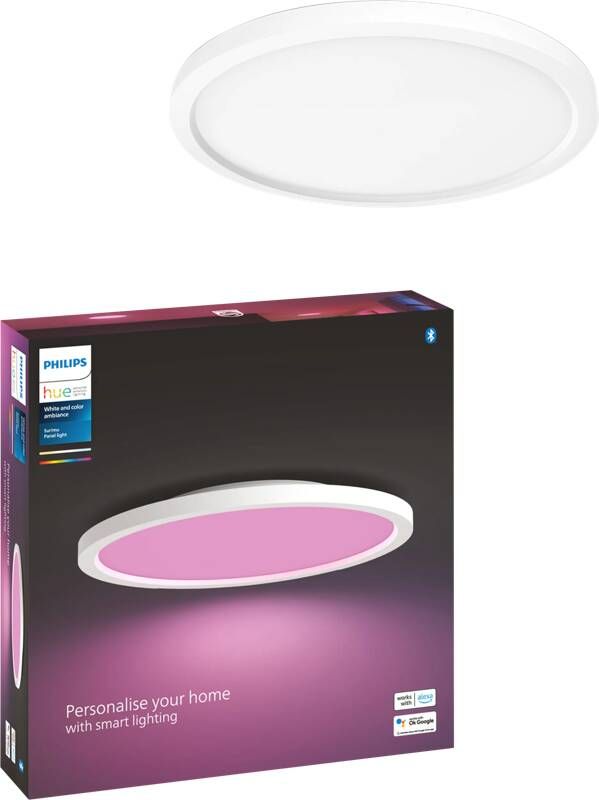 Philips Hue Surimu paneellamp wit en gekleurd licht wit vierkant