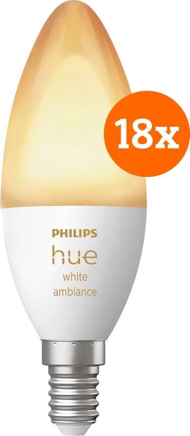 Philips Hue White Ambiance E14 18-Pack