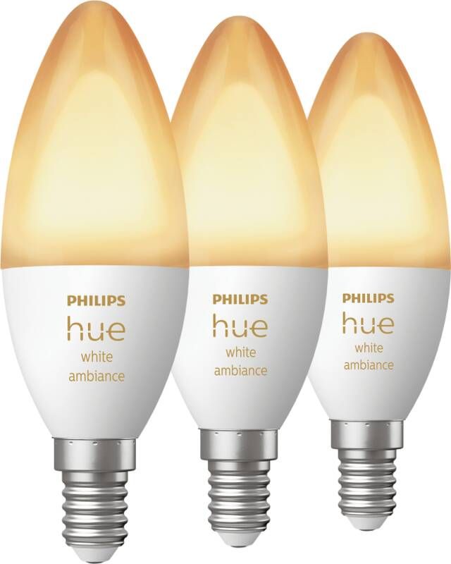 Philips Hue White Ambiance E14 3-pack