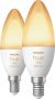 Philips Hue kaarslamp warm tot koelwit licht 2-pack E14 - Thumbnail 1