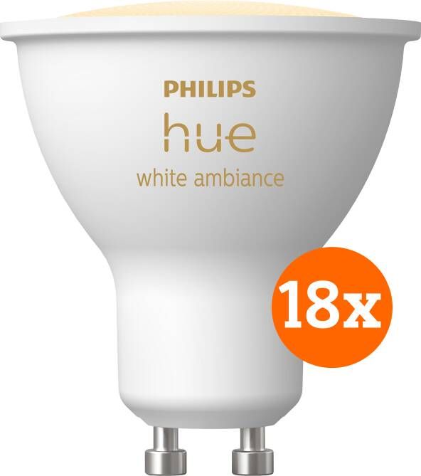 Philips Hue White Ambiance GU10 18-pack