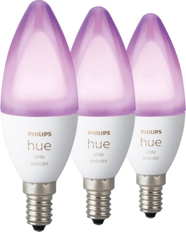 Philips Hue White and Color E14 3-pack