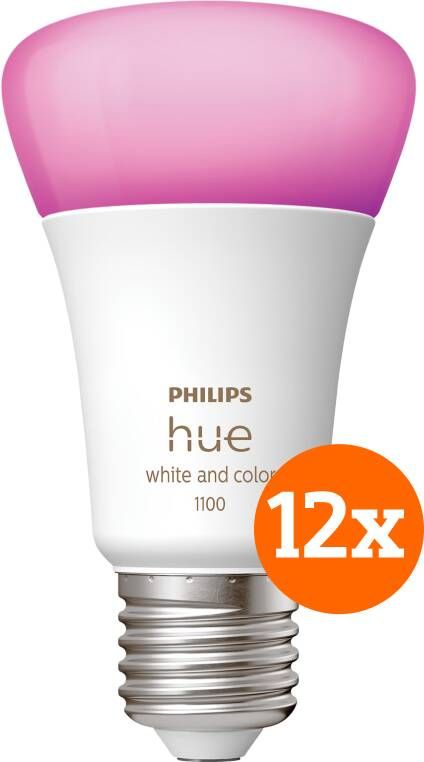 Philips Hue White and Color E27 1100lm 12-pack