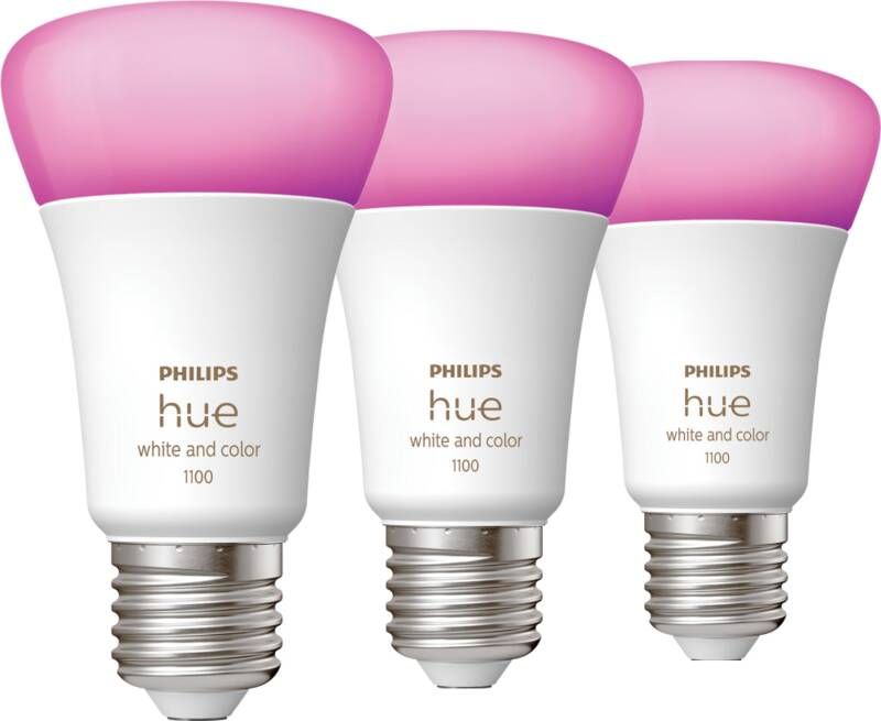 Philips Hue White and Color E27 1100lm 3-pack