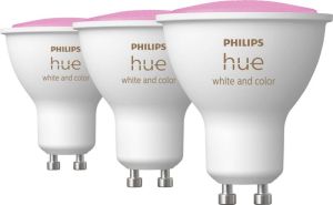 Philips Hue Slimme Ledspot Wit En Gekleurd Licht Gu10 5w 3 Stuks