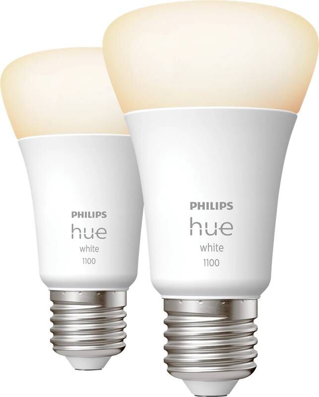 Philips Hue standaardlamp warmwit licht 2-pack E27 1100lm