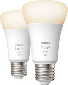 Philips Hue White Smart Led-lampen E27 Bluetooth-compatibel Pak Van 2