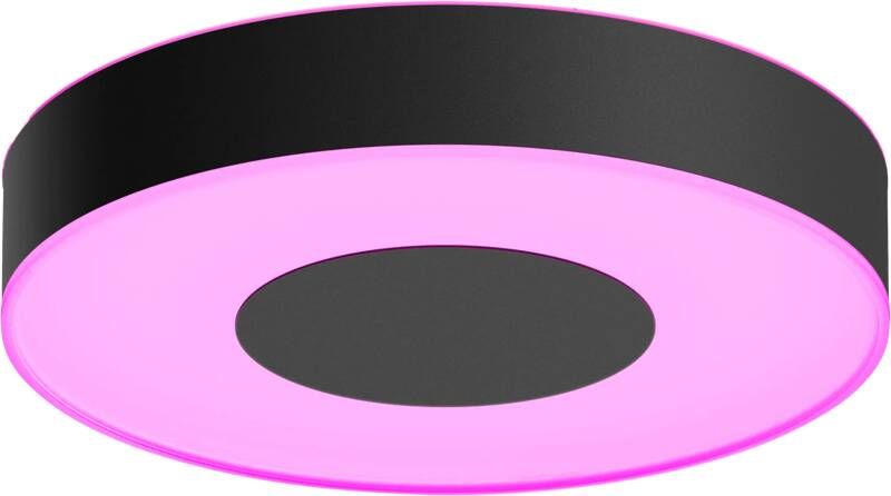 Philips Hue Xamento badkamerplafondlamp wit en gekleurd licht zwart 38cm