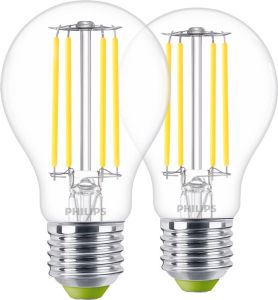 Philips LED Filament lamp 2 3W E27 koel wit licht 2-pack