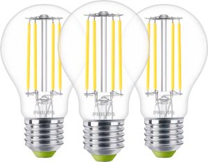 Philips LED Filament lamp 2 3W E27 koel wit licht 3-pack