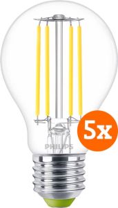 Philips LED Filament lamp 2 3W E27 koel wit licht 5 pack