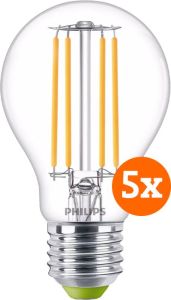 Philips LED Filament lamp 2 3W E27 warm wit licht 5-pack