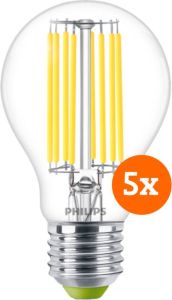 Philips LED Filament lamp 4W E27 koel wit licht 5 pack