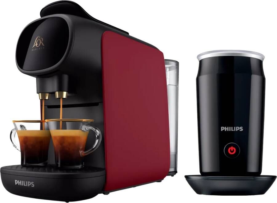 Philips L'OR Barista Sublime LM9012 50 Rood + Melkopschuimer