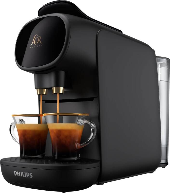 ‎Philips Domestic Appliances BERKATMARKT L'Or Barista Sublime LM9012 60 Koffiecapsulemachine Piano Zwart Dubbele Capsuleherkenning 1 of 2 kopjes Verstelbare Lekbak Philips Domestic Appliances