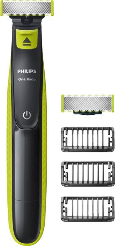 Philips QP2520 30 OneBlade-scheerapparaat 3 clip-on klompen 3-daagse baard navulbaar 100% waterdicht