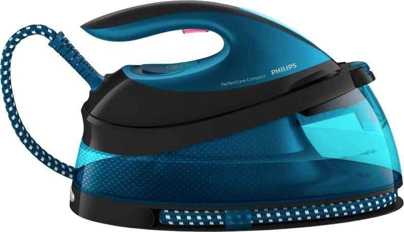 Philips Perfect Care Compact GC7846 80 Stoomgenerator 1.5L Watertank Blauw Zwart