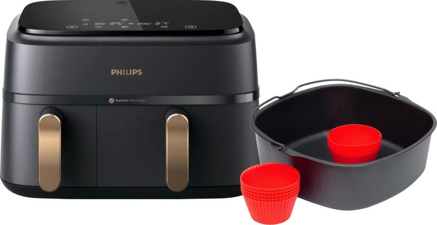 Philips 3000 series Dual Basket NA352 00 + Bakmeesterset