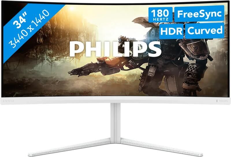 Philips Curved-gaming-ledscherm 34M2C5501A 86 4 cm 34" WQHD Hoogte draaiing helling