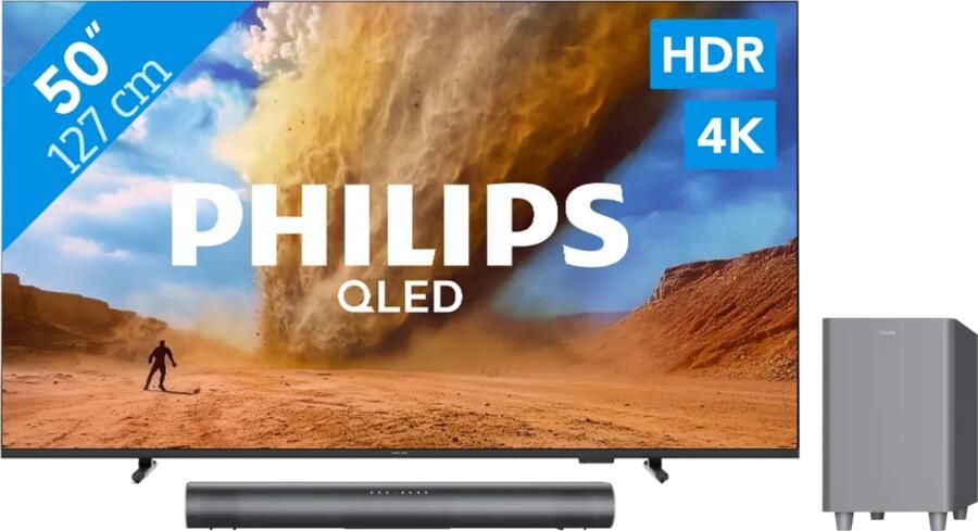 Philips 50" PUS7800 QLED 4K (2025) + TAB6100